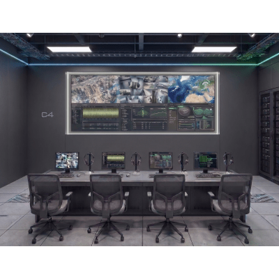 Videowall 3x2 / 6 Pantallas 55" Full HD / Bisel 3.5 mm / Decodificador 16 Salidas HDMI 4K / 256 Canales / Montaje de Pared / Operación 24/7