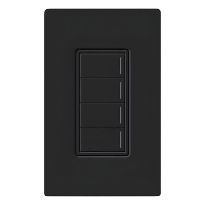 Botonera Híbrida con Dimmer Integrado / 4 Botones / 3 Escenas / Retroiluminación Personalizable / 120 V / RadioRA 3
