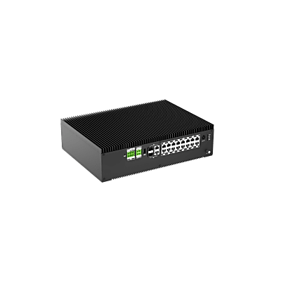Servidor de Gestión de Tráfico / 16 Cámaras hasta 12MP / 4 Bahías SATA 8TB c/u / H.264-H.265 / GPS-4G-WiFi Opcional / -40°C a 70°C / 16 Puertos Gigabit Ethernet / 2 Interfaces Fibra Óptica