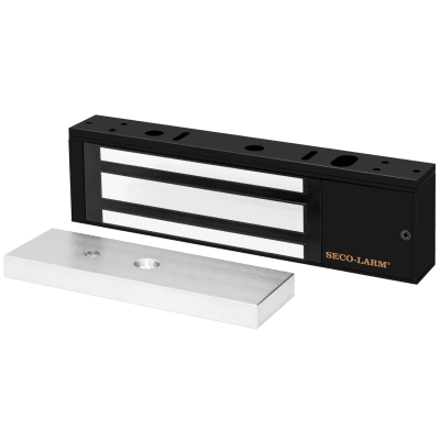 Chapa Magnética 1200 Lbs / En Color Negro / Con Sensor De Adherencia / Led De Estatus / Alimentación 12/24 Vdc Ajustable / Libre de Magnetismo Residual