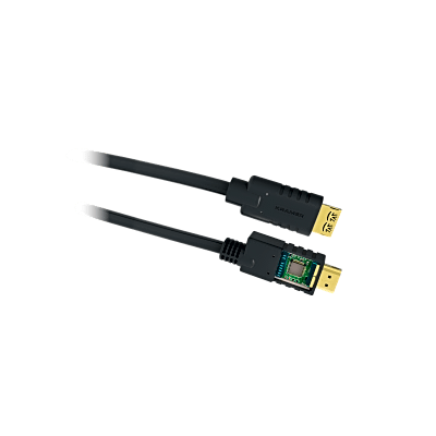 Cable HDMI Activo / 4K@60Hz 4:4:4 / 18 Gbps / 10.70 m (35 ft) / Triple Blindaje / K-Lock / CL3/FT4