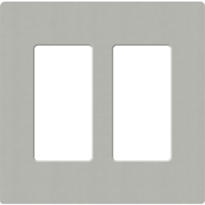 Tapa de pared / 2 espacios / 11.9 x 12.1 x 0.7 cm / 7 acabados / Perfil 7.6 mm