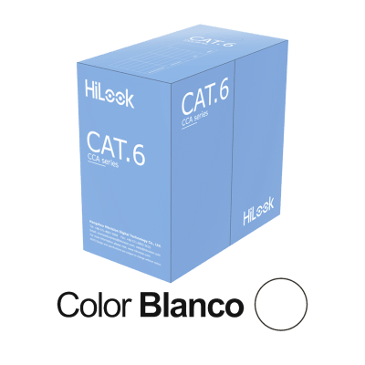 Cable de Red UTP Cat6 / 23 AWG / 305 m (1000 ft) / CPR Fca / ANSI-TIA-568.2-D / -20°C a 70°C / Interior