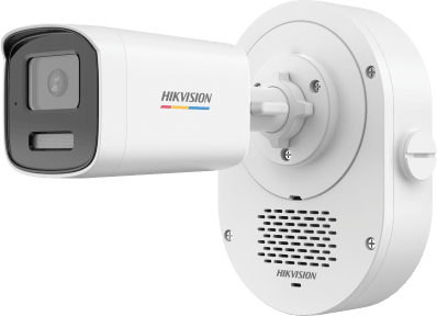 Cámara Bala IP / 4 Megapixel / ColorVu 3.0 / Dual Light 50 m (164 ft) / Audio Bidireccional SoundMax / Luz Estroboscópica Rojo-Azul / AcuSense Lite / IP67 / WDR 120 dB / PoE