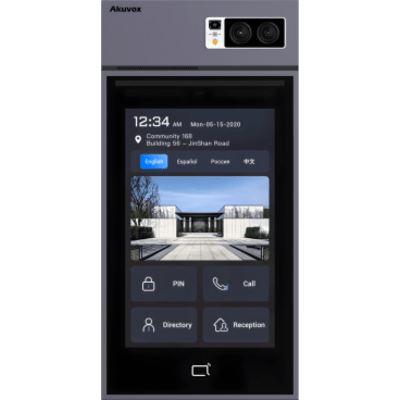 Videoportero Con Lector QR Físico / Incluye Bracket de Instalación / Pantalla 10" LCD / Cámara 5 MP / Acceso Por Rostro, Tarjeta, QR, Bluetooth, NFC, PIN / Llamada a App / Administración En La Nube