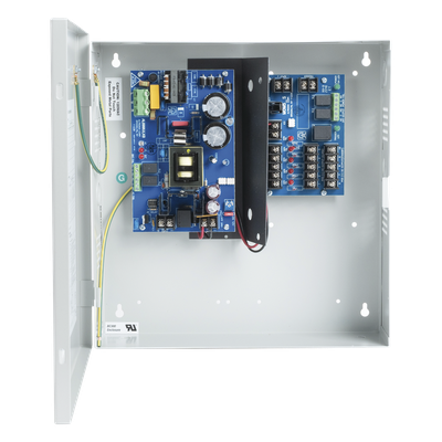 Fuente de Poder con Respaldo / 12-24 Vcc / 6 A / 72 W / 5 Salidas PTC / 115 Vca / 0°C a 49°C