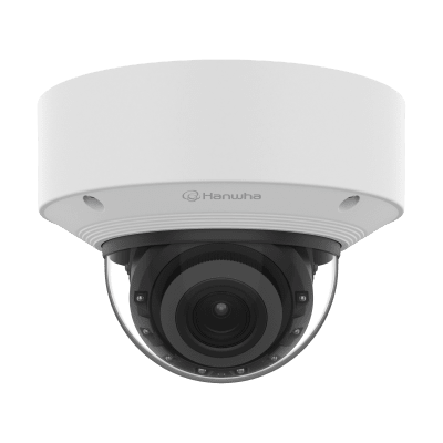 Cámara Domo Antivandálica / 4K 8MP / Lente Motorizado 4.4-9.3mm / P-Iris / WDR 120dB / IA Detección Personas y Vehículos / MicroSD 1TB