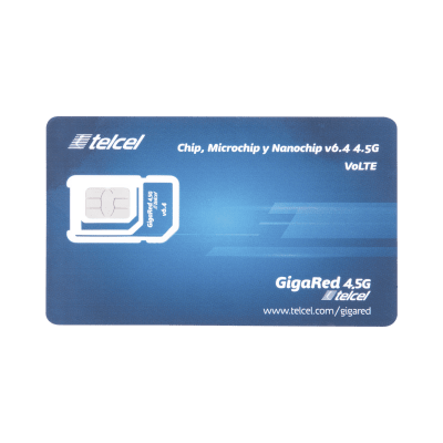 SIM de Datos / 6 GB Mensual / 12 Meses de Servicio / 3G/4G / Roaming EE.UU. y Canadá