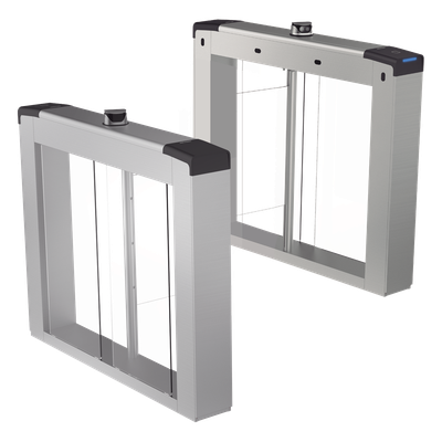 Torniquete Swing Bidireccional / Reconocimiento Facial 100,000 Rostros / Lector Mifare 200,000 Tarjetas / 5,000,000 MCBF / 4 Sensores dToF / Paso 20-60 Personas/min / Carril 65 o 90 cm (25.6 o 35.4 in) / Wi-Fi AP y RJ45