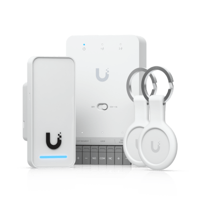 Kit de Control de Acceso / 3,000 Usuarios NFC / PoE++ 45W / 3 Puertos GbE / IP55 / -30°C a 45°C