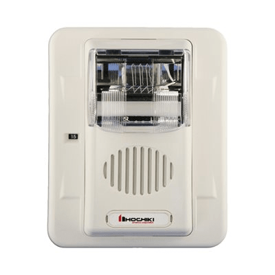 Sirena Estrobo / 12 Vcd / Multi-Candela 15-75 cd / Montaje en Pared / 5"x4.5"x2.5" / UL 464 y UL 1971