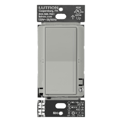 Atenuador auxiliar (companion) / Multilocación 3 vías o escalera / 120 V~ / Acabado Pebble / RadioRA 3 Sunnata