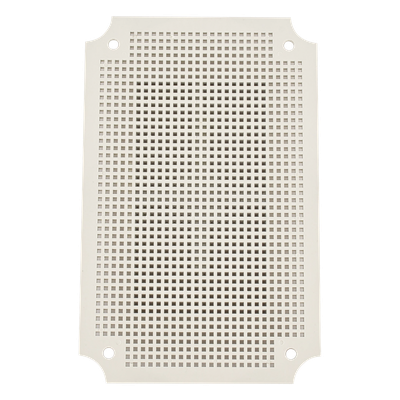 Placa Interna de Montaje / Plástico ABS / 250 x 160 mm / Para Gabinetes de Intemperie