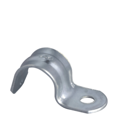 Abrazadera Tipo Uña / Conduit 1 1/4" (32 mm) / Acero Galvanizado 1.5 mm / Zincado Electrolítico 5 micras / Montaje Pared, Techo y Estructuras Metálicas