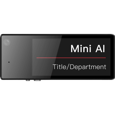 Body Camera en Placa de Identificación / 1600x1200p / Pantalla Tinta Electrónica 2.13 in / 64GB / Wi-Fi / 12h Grabación / 81x32.4x9 mm / 52g
