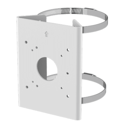 Soporte para Poste / Aluminio + Acero Inoxidable SUS304 / Capacidad 4 kg / Diámetro Poste Ø65-152 mm / Compacto 170x130x46 mm