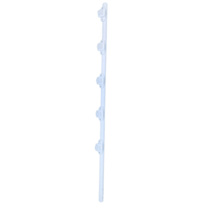 Poste de Paso para Cerca Eléctrica / Acero Galvanizado en Caliente / 5 Aisladores / Longitud 1.2 m (3.9 ft) / Diámetro 25 mm (1 in) / Peso 0.92 kg