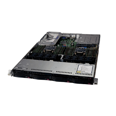 Servidor Rack / Xeon Silver 8-Core / 32GB DDR4 ECC / 8TB SATA + 4 Bahías Hot-Swap / GPU RTX A4000 16GB / 1U / Fuente Redundante 850W Titanium