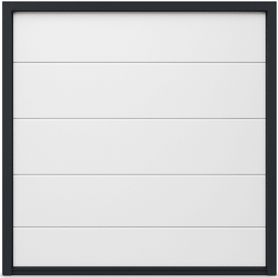 Puerta de Garage de Alta Calidad / Linea Central / Color Blanco 12X7 pies,  AISLADA, Estilo Americana.