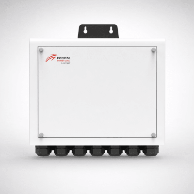 Caja de Distribución para Baterías / Paralelo hasta 6 Unidades / Corriente 300 A / Gabinete Metálico 400 x 150 mm