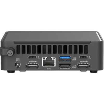 Mini PC / Intel Core 7 240H / 16 GB DDR5-5600 / Wi-Fi 7 / 2.5GbE / Thunderbolt 4 / 4x 4K / Chasis 0.48 L