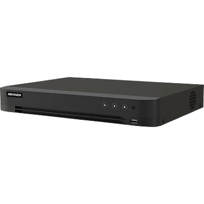 DVR 16 Canales TURBOHD + 16 Canales IP / 8 Megapixel (4K) / Audio Bidireccional / GUANLAN / Audio Bidireccional / 1 Bahía de Disco Duro / Salida de Video en Full HD / H.265+