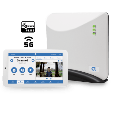 Panel de Seguridad y Automatización / Conectividad 5G y Wi-Fi 2.4 GHz / 96 Zonas Inalámbricas / Z-Wave y 433.92 MHz / 49 Usuarios