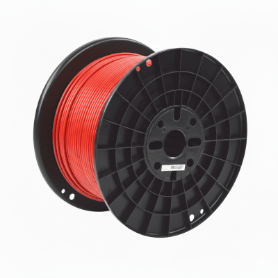 Bobina de Cable UTP / Cat6A / 23 AWG / CMR Riser / 305 m (1000 pies) / Rojo