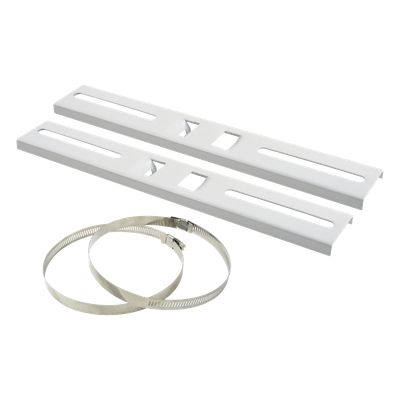 Montaje de Metal para Poste Universal / Ajuste 115-280 mm / Carga 30 kg / Ángulo 45° / Acero con Pintura Electroestática / 300x44 mm (0.98x0.14 ft)