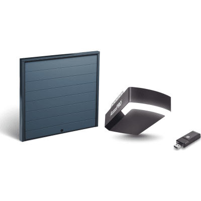 KIT COMPLETO Incluye /Puerta D/ Garage / APDOORL 12x7 Pies / Lisa Linea Central / Insulada / Interfase ACCESSWIFI / Motor FS1000M / 1/2HP / Fuerte/Silencioso/Luz LED/Motor DC .