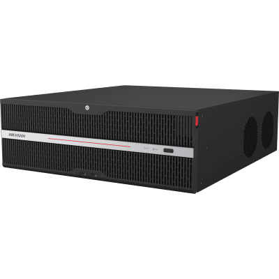 NVR IP / 32 Canales / 32 Megapixel (8K) / 16 Bahías HDD / 8 Puertos PoE / Dual HDMI 8K y 4K / RAID 0,1,5,6,10 / ANPR y Reconocimiento Facial