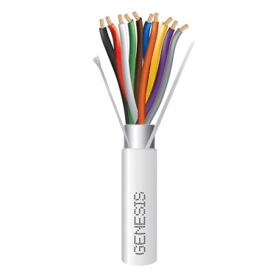 Cable de Cobre / 10 x 18 AWG / 305 m (1000 ft) / Blindado / Plenum / Blanco / CL3P FPLP CMP FT6 / -20°C a 75°C