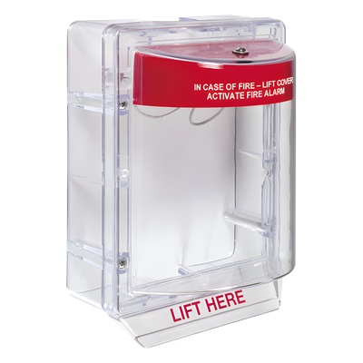 Cubierta Protectora de Alarma / Policarbonato Inviolable / Bocina Ajustable 95/105 dB / Montaje en Superficie / ADA