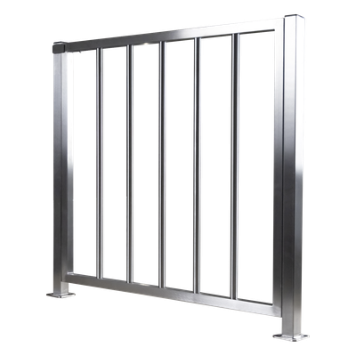 Puerta de Medio Cuerpo / Acero Inoxidable / 100 cm (3.3 ft) Ancho / 90 cm (2.9 ft) Alto / Control de Acceso