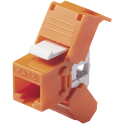 Módulo Jack Keystone / Cat6A / RJ45 / Sin Blindaje / 750 Conexiones / UL94V-0