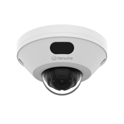Camara Domo IP / 5MP (2560x1920) / Exterior Compacta / Lente Fija 3.0 mm / Ángulo Horizontal 100° / IR LED 25 m  / WDR 120dB  / WiseNRII con IA / Inteligencia artificial detección de Persona y Vehiculos