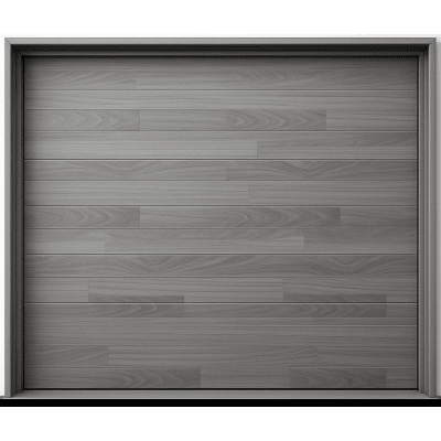 Puerta de Garage de Alta Calidad / Estilo Americano / Acabado Laminado PREMIUM / Color Gris / 14x9 Pies.