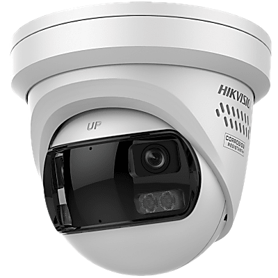 Cámara Turret IP / 8 MP / 180° / 2.8 mm / ColorVu 3.0 / WDR 130 dB / Luz Blanca 30 m (98.4 ft) / IP67