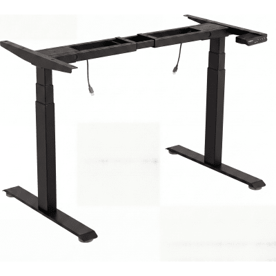 Base de Escritorio Motorizado Profesional / Altura Ajustable 60-125cm / Estructura Estable / Funcionamiento Suave / 3 Preset de Posiciones / Color Negro / Soporta hasta 100Kg de carga