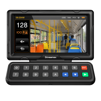 Panel de Control Táctil para MDVR Móvil / Pantalla 10.1 Pulgadas / Resolución 1024 × 600 / Audio Bidireccional / Cable 5 m (16.4 ft) / Rango -20°C a 70°C