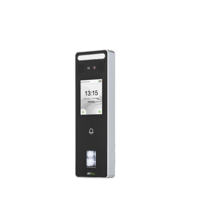 Terminal de Control de Acceso Multibiométrica / 500 Rostros / 3,000 Huellas / Pantalla 2.4" / IP65 / CPU Dual Core 1.2GHz / 256MB RAM / Wiegand & RS485