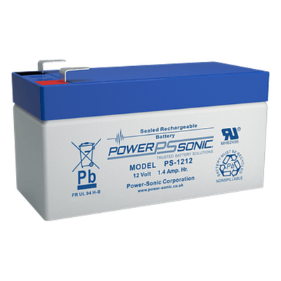 Batería de Respaldo AGM/VRLA / 12V / 1.4Ah / Terminales F1 / 5 Años Vida Útil / UL Reconocida