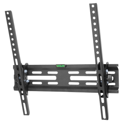 Soporte de Pared con Inclinación para pantallas de 32-55 pulg / VESA 100x100 hasta 400x400 / Capacidad de Carga 34 kg / Acabado Resistente a Rasguño