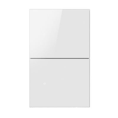 Apagador Inalámbrico ZigBee / 2 Gang / 110-220V / Control de Doble Regreso / Compatible con Hub Akubela