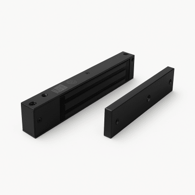 Chapa magnética 600 lbs con LED Ultra-brillante Color negro / Libre de Magnetismo Residual / Sensor de estado de la placa/ Color Negro