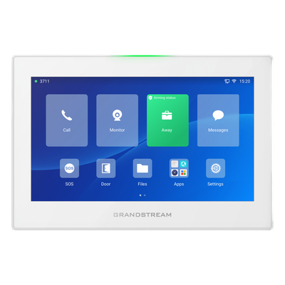 Estación de Intercomunicación SIP / Pantalla Táctil 7'' 1024x600 / Wi-Fi 6 Dual Band / Bluetooth 5.0 / 8 Canales de Alarma / Android 13 / Control HVAC e Iluminación