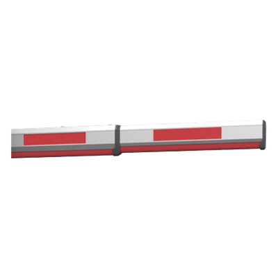 Brazo Telescópico Octogonal / 6 m (19.7 ft) / Para Barrera Vehicular / Resortes Rojo y Blanco / Enganche Requerido