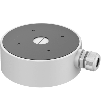 Caja de Conexión para Domo IP / Aleación de Aluminio / 160x55 mm (6.3x2.1 in) / Exterior / 442.6 g