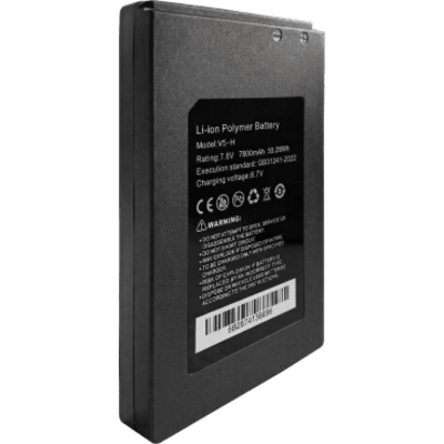 Batería Li-ion 7.6V para tester de Video | Compatible con TPTURBO8K y TPTURBO8KPLUS | 7800mAh 59.28Wh | Voltaje de Carga 8.7V | Dimensiones 122x74x14 mm (4.8x2.91x0.55 in) | Peso 260 g (0.57 lb) | Estándar GB31241-2022