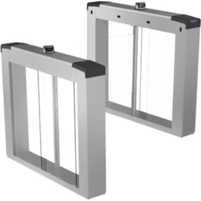 Torniquetes Quick Pass Carril de 90 cms (35.4 in) / Reconocimiento Facial y Lectores de Tarjeta Incluidos / Aletas de Acrílico Incluidas / Bidireccional / 5,000,000 MCBF / 4 Pares de dToF